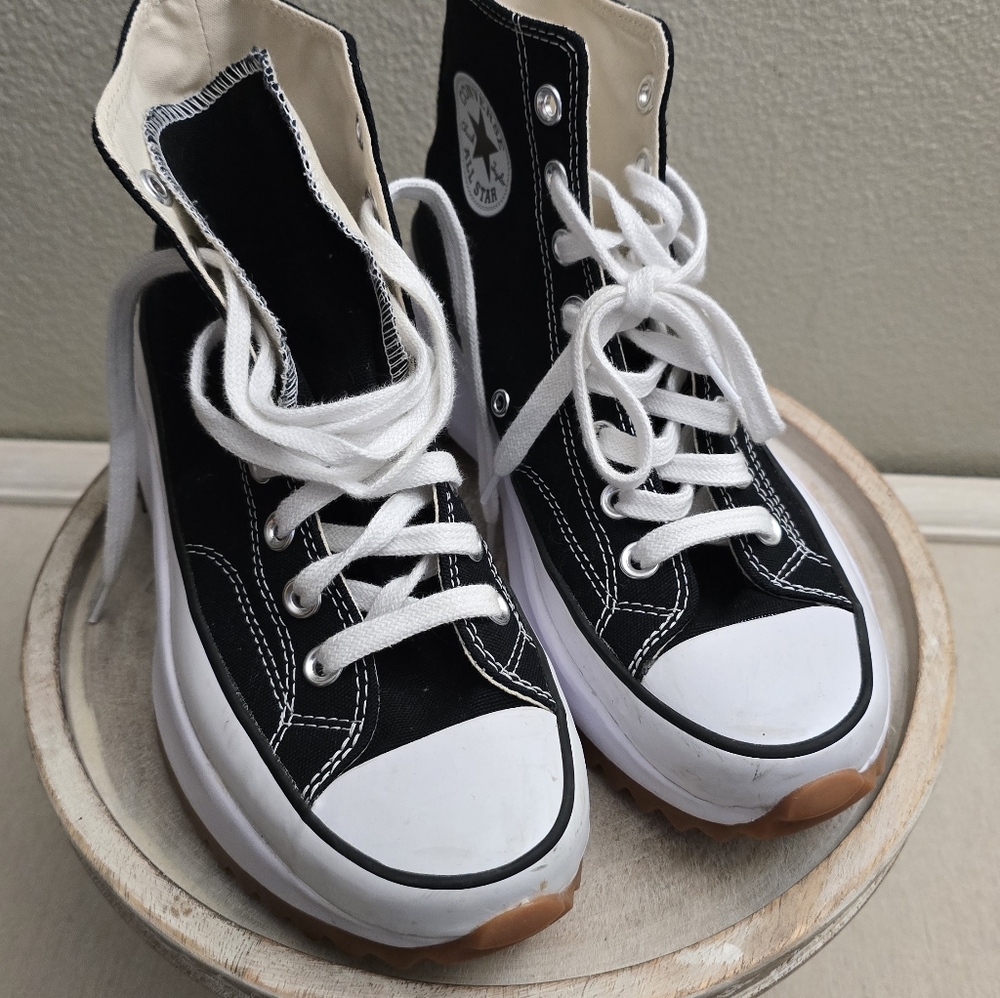 Converse Chuck Taylor Black and White Athletic Shoes